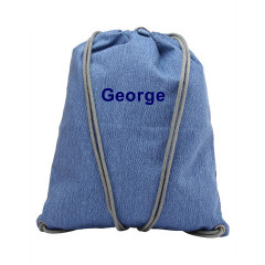 Mi Pac Blue Elephant Skin Pattern PE Bag - Personalisable