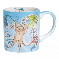 Children's Monkey Hand Painted Ceramic Mug