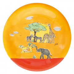 Childrens Jungle Animals Hand Painted Ceramic Plate