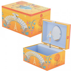 Paris In Autumn Musical Jewellery Box - Personalisable