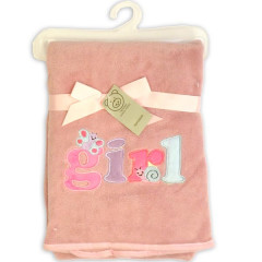Personalised Baby Blankets - Pink Baby Girl