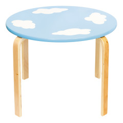 Blue table for kids