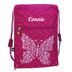 Children's Groovy Butterfly PE Bag - Personalisable