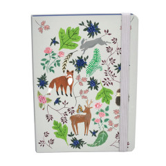 Children's A5 Notebook - Floral Fox and Hare