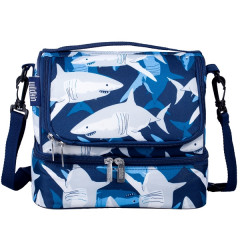 Boy's Dual Compartment Shark Lunch Box