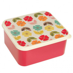 Children's Multicoloured Flowers Lunch Box