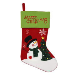 Snowman Christmas Stocking – Happy Holidays