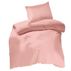 Cot pink Polka Dots Duvet Cotton
