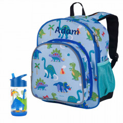 Dinosaur Land Toddler Backpack With Bottle - Personalisable