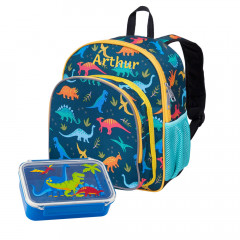 Dinosaur backpack with snack box