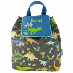personalised boy dinosaur quilted backpack