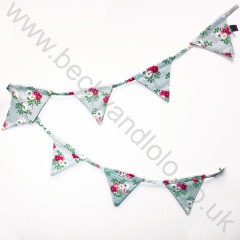 Children's Floral Canvas Bunting 