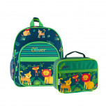 Children's Jungle Friends Backpack With Lunch Box - Personalisable