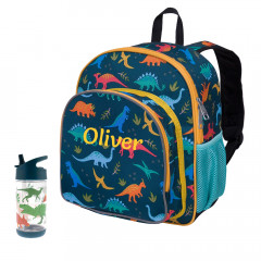 Personalised Dinosaur Backpack with Bottle