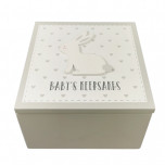 Rabbit Design Baby Wooden Keepsake Box - Personalisable
