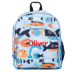 Personalised Toddler Backpack - Fish
