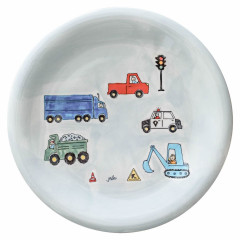 Transport Children's Ceramic Plates