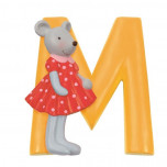 Children's Moulin Roty Resin Door Letters - Orange M