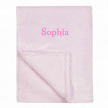 Personalised Pink Baby Blanket