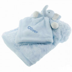 Baby Blanket with Personalised Baby Comforter