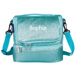 Personalised double decker lunch box - green