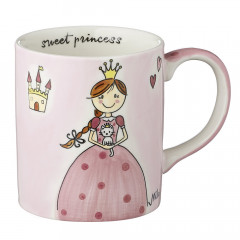 Kids ceramic mug with princess