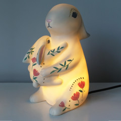 Children's Lamp - Rabbit Family