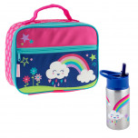 Rainbow Lunch bag with matching aluminum water bottle