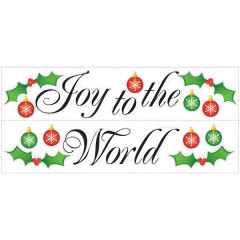 Joy To The World Wall Sticker Quotes