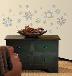 Glitter Snowflakes Wall Stickers by RoomMates