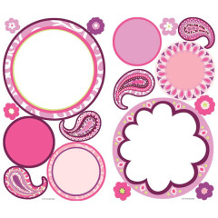 Paisley Dry Erase Shape Wall Stickers by RoomMates