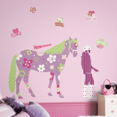 Horse Crazy Giant Wall Stickers