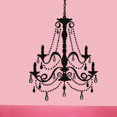 Chandelier With Gems Giant Wall Stickers by RoomMates