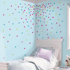 Glitter Confetti Dots Wall Stickers
