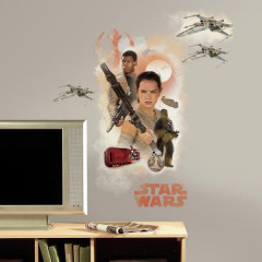 Star Wars Episode VII - Finn & Rey Wall Stickers