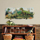 Giant Wall Sticker - Dinosaur Scene - Lifestyle Image