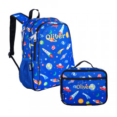 Space Kids Backpack with Lunch Bag