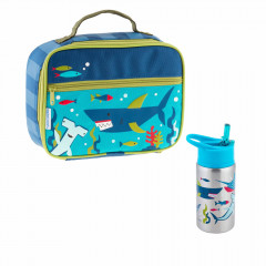 shark lunch bag with matching water bottle