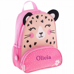 Personalised Girl Backpack - Leopard